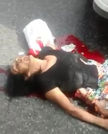 Elderly Woman's Torso Totally Crushed by Bus