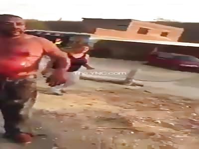 Man comes alive from his burning trailer 