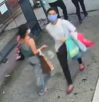 Bad Day for People on Sidewalk