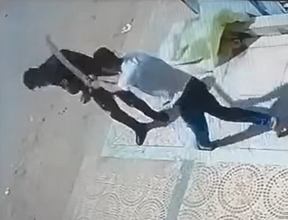 Dude Finds out what a Sword Feels Like