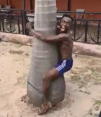 African Thief Having Shitty Day