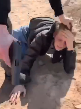 Russian Drug Thief Gets Palm Shot With BB Gun & Face Painted