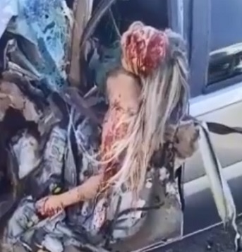 Blonde Girl Dying in a Horrible Accident
