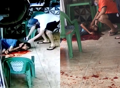 Throat Slashed, Bleeding to Death {CCTV & AFTERMATH}