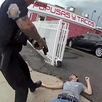 Bodycam Footage Of Denver Police Officers Shooting Armed Man in Colorado