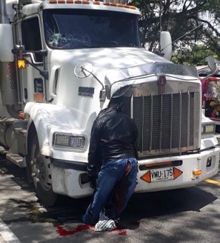 DAMN! Biker Turned Into Hood Ornament