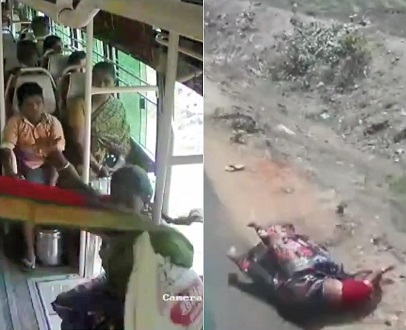 Woman Killed after Falling from Running Bus 