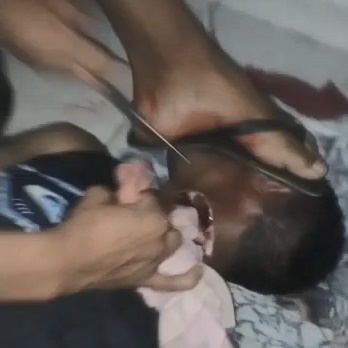 Gang Member Gets Throat Slit with Tiny Knife by Cruel Rivals