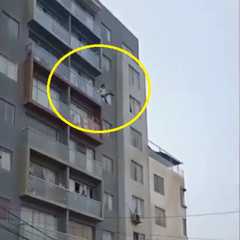 Hard Landing Of Peruvian Woman