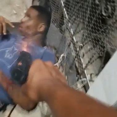 Finishing Off Rival At Close Range