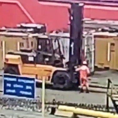 Rough Day for this Construction Worker