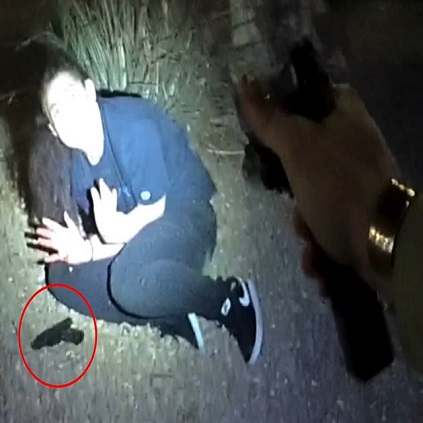 Police Fire 16 Rounds at Woman Accused In Robbery, Car Chase