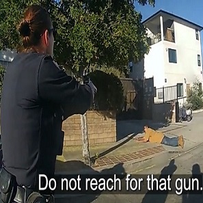LAPD Cop Shoot at Suspect Who Pointed a Gun at Him During Foot Chase
