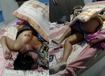 Husband Penetrates His Wife with His Cock and Knife