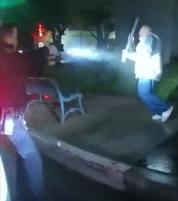 Oxnard Police Shoot Crazed Man Weilding a Iron Pole