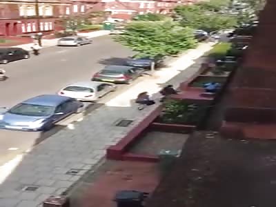 Guy fighting stabbed