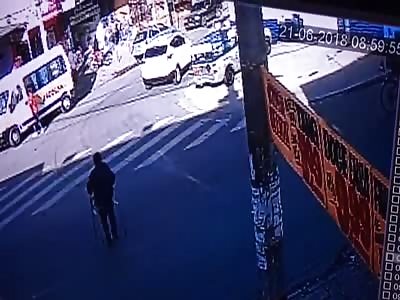 Disabled man run over by van 