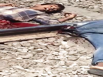 Cut in half by train 