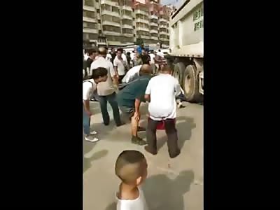 Killed run over by truck 