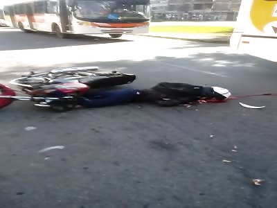 Biker killed with head injury 