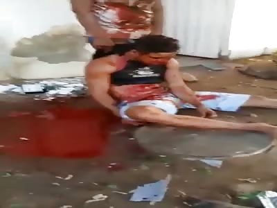 All fucked up bleeding 