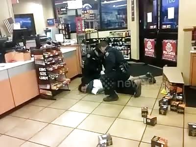 Man Fights Police in Hagerstown, Maryland