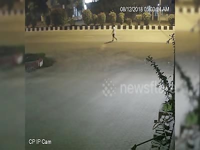 Horrific footage shows man 