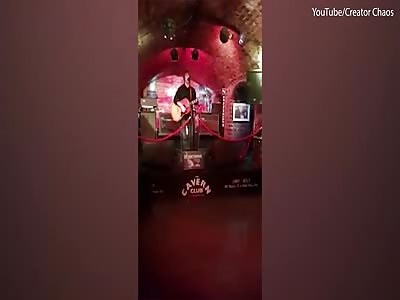 Singer is attacked while performing on stage at The Cavern