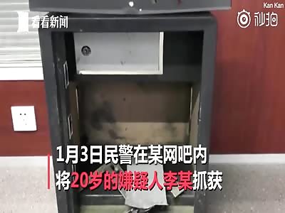 Burglar returns safe he stole after failing to open it