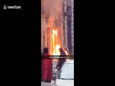 Aftermath of massive explosion in Paris