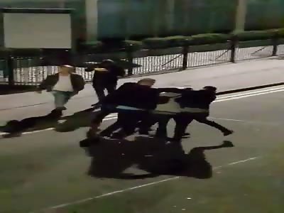Drunks Street fight