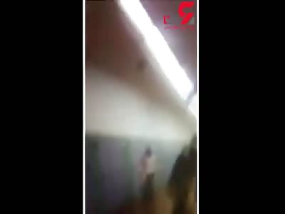 Beat a math teacher by a addicted student