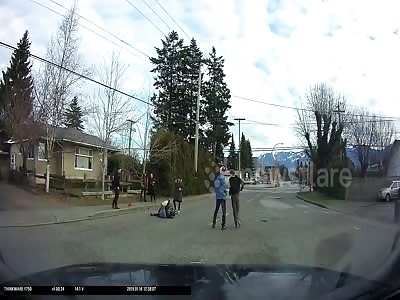 Random Fight in the Street while i was Driving