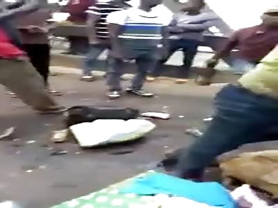 Fatal car accident just happened at head bridge Onitsha Nigeria