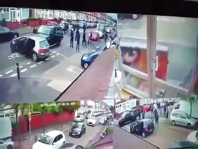 UK Street Gang fight in Birmingham