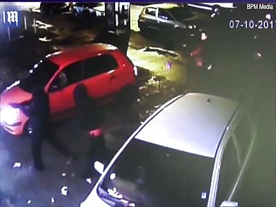 Violent carjacking gang open fire into packed chip shop