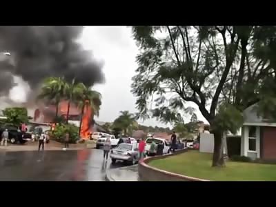 Two killed after plane crashes into California house