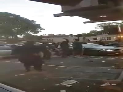 Horrible Street fight and disorder in London
