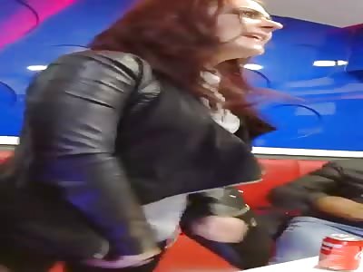 Girls Fight in a Takeaway shop