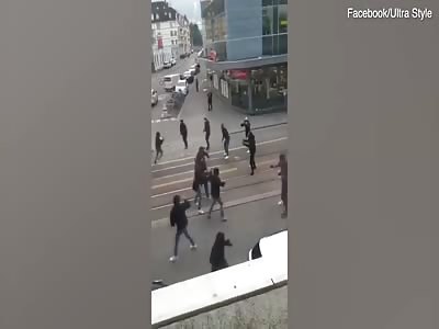 Napoli Fans Clash With Zurich Ahead Of Match In Switzerland