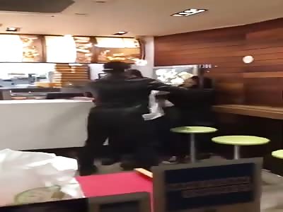 Fight in a Takeaway shop
