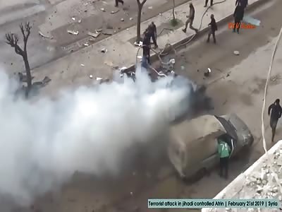 Terrorist attack in jihadi controlled Afrin