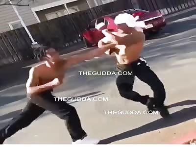 Dudeâ€™s Head Slammed The Pavement From The Force Of That 3 Piece!