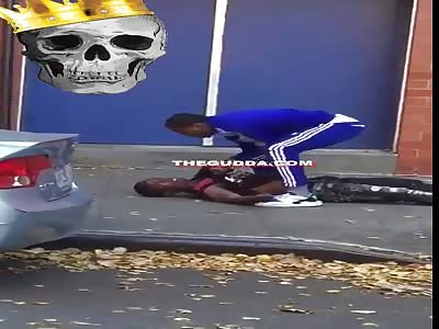 Crip Grounds And Pounds A Dude In NYC!