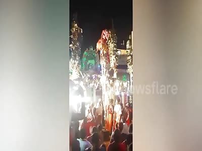 A priest fell from 20 feet as he was showing some play in India