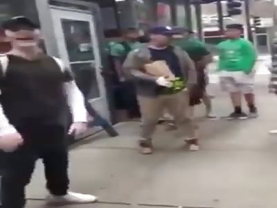 Dude Gets His Head Smashed Through Window Then Comes Back For A KO