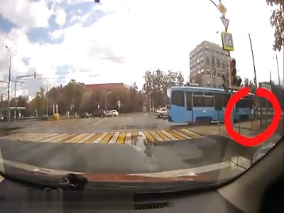 Young Lady in Headphones was Flattened by a Multi-ton Tram.  