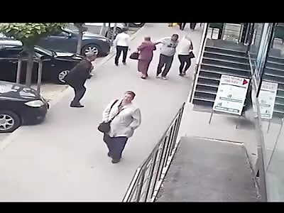 Drunk Tough Guy Random Attack on Two Women 