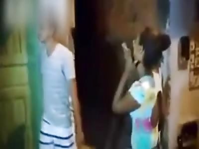 Chick Taunts Man to Hit her.... He Does