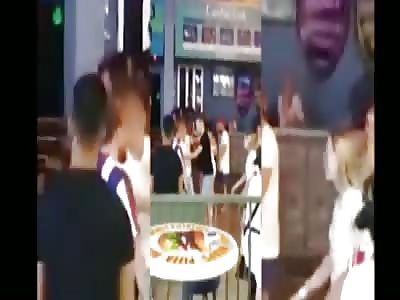 MMA fighter loses his temper 